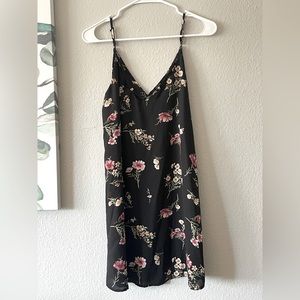 Black Forever 21 floral dress